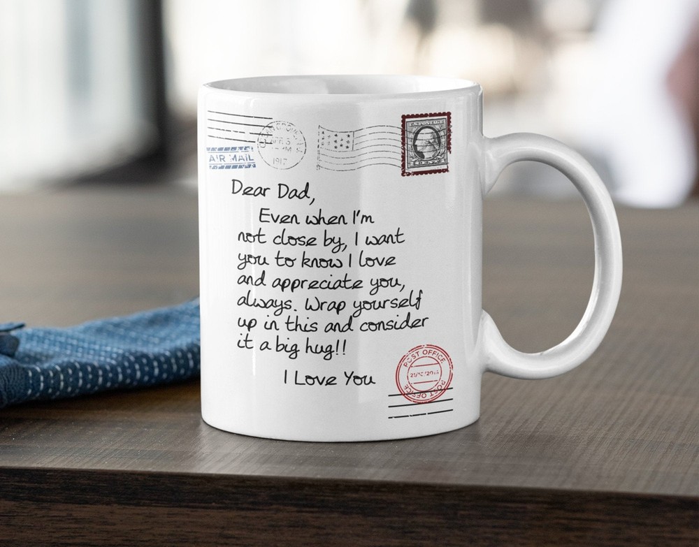 Personalized Dear Dad Mug Fathers Day Gift From Daughter/son Dad Mug Gift Mug