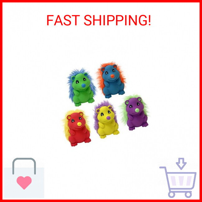Multipet Latex Hedgehogs W/Fur Back 4.5 in