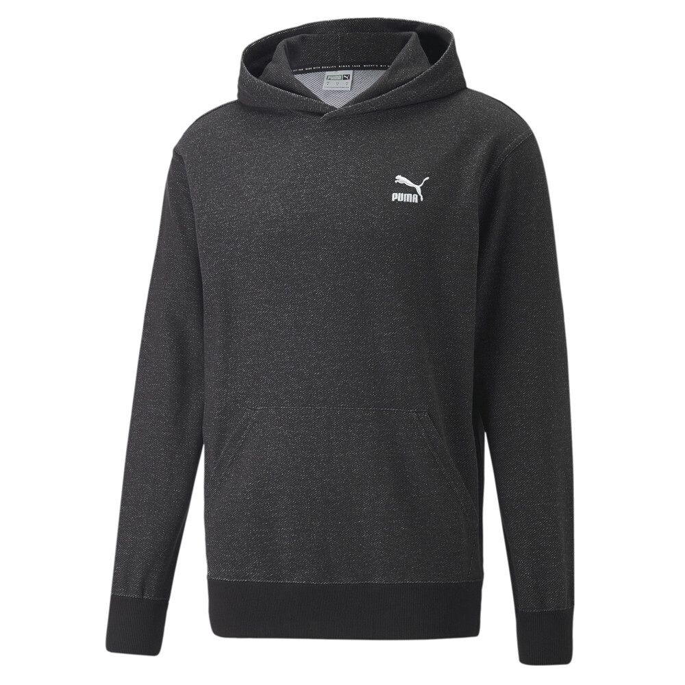 Puma Classics Soft Ink Logo Pullover Hoodie Mens Size S  Casual Athletic Outerwe