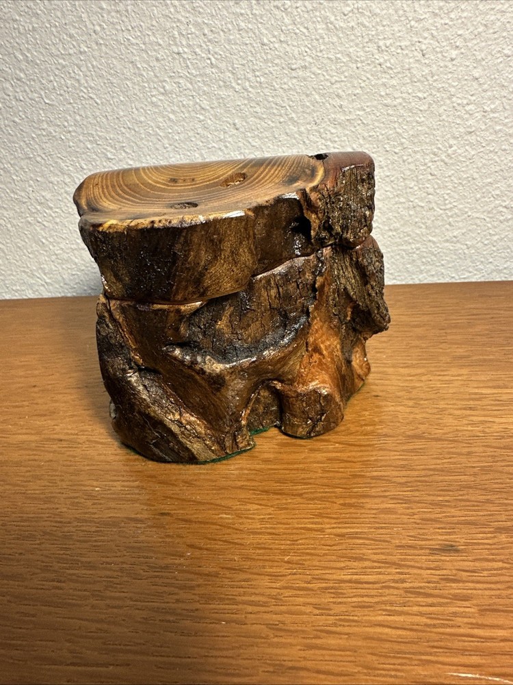Handmade Little Stump Wooden Trinket Box for Jewelry