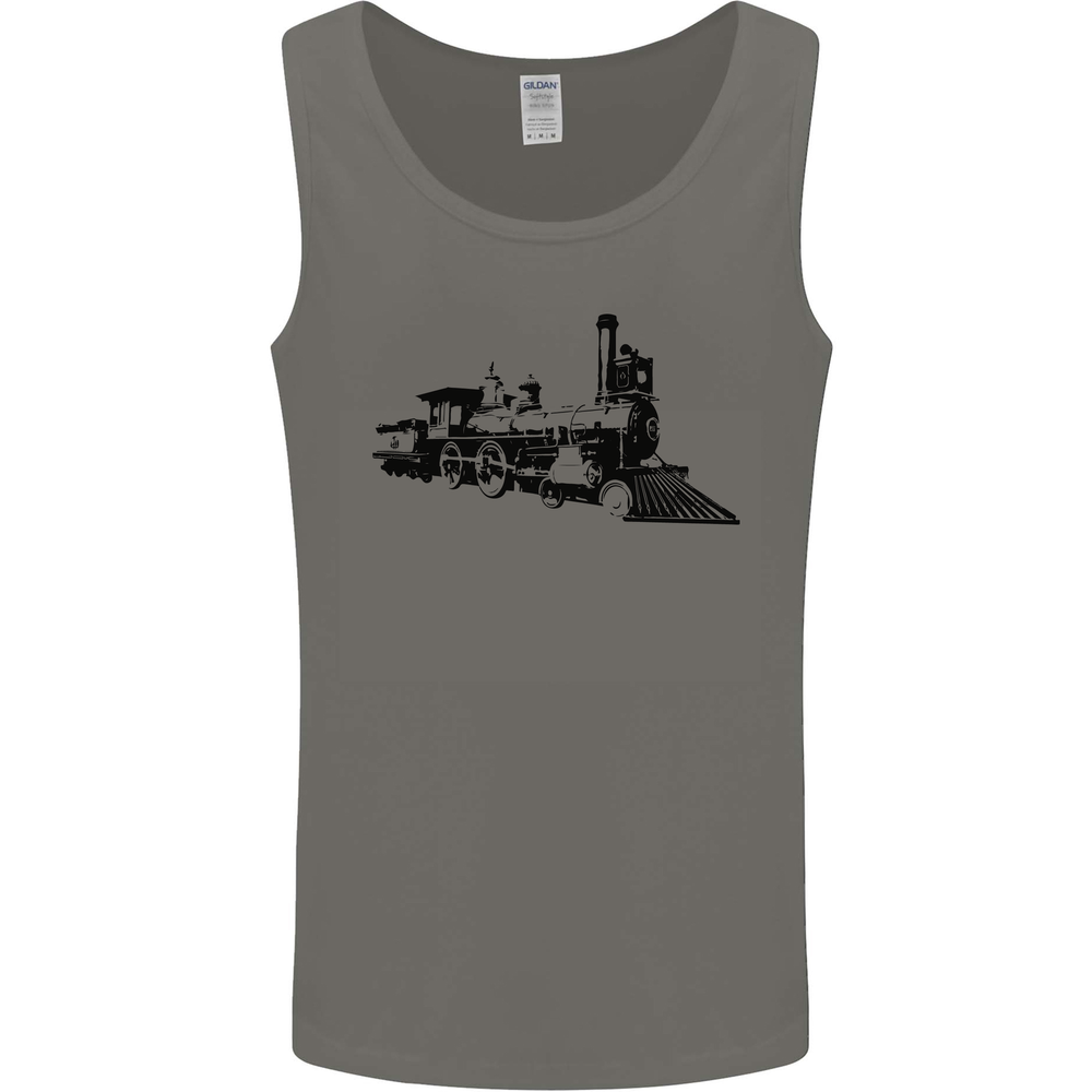 Steam Engine Trainspotting Vest Tank Top for Men  