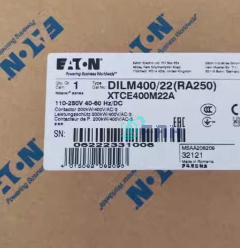 1pc EATON DILM400/22(RA250) New alternating current (AC) contactor