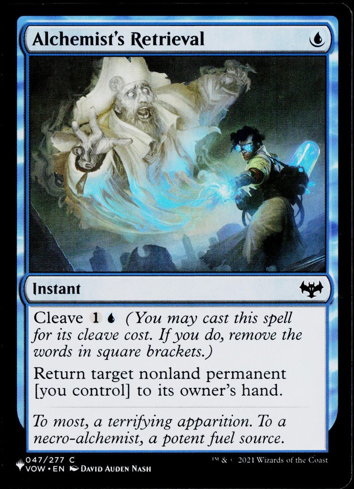 Alchemists Retrieval MTG Blue Card 47 VOW Check Store Coupon-image