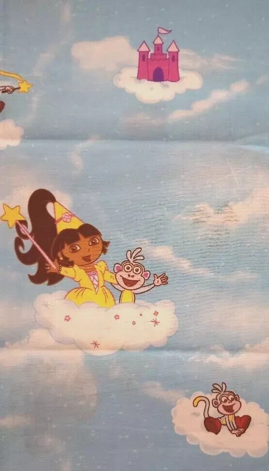 princess dora nick jr fun fabric length piece 16 x 16.5 inch