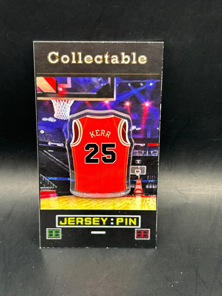 Chicago Bulls Steve Kerr jersey lapel pin-Classic RETRO Collectable