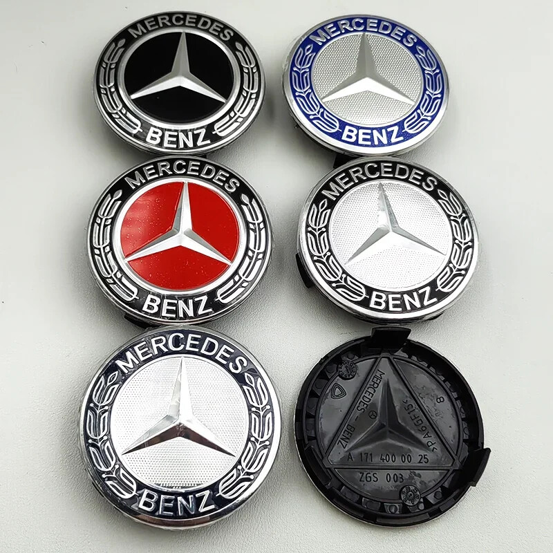4pcs 75mm Wheel Hub Caps for Mercedes B C E S A Class