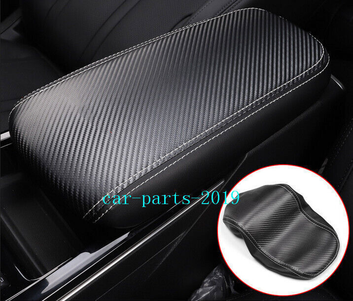 Carbon fiber PU Gear Shift Armrest Storage Box Panel Cover For Kia K5 2021-2025