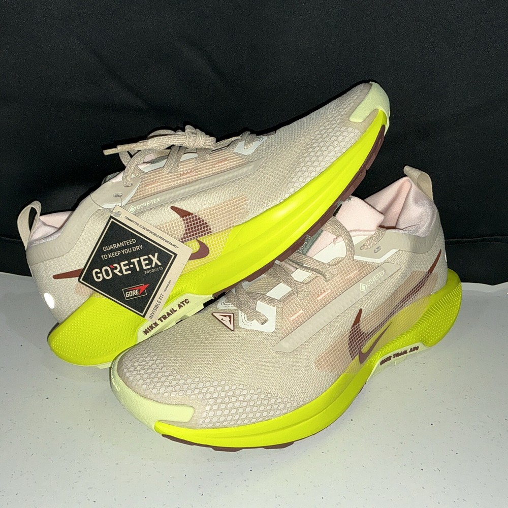 Nike Pegasus Trail 5 GTX Sandrift Volt Goretex FQ0912-101 Women 11 / Men 9.5