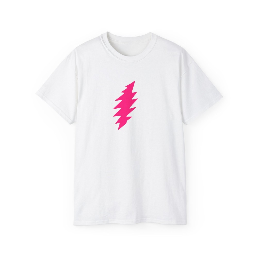 Minimalist Grateful Dead Pink Lightning Bolt Unisex Tee Multiple Colors