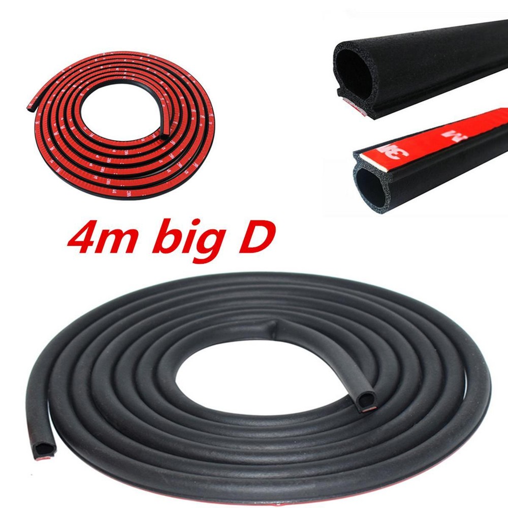 Car Door Window Sealing Strips Trim Filler D Type Seal Strip Noise Insulation