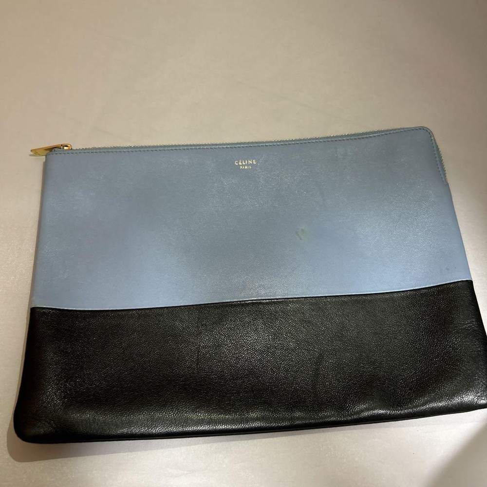 Celine Leather Clutch Bag Stylish Pouch Handbag
