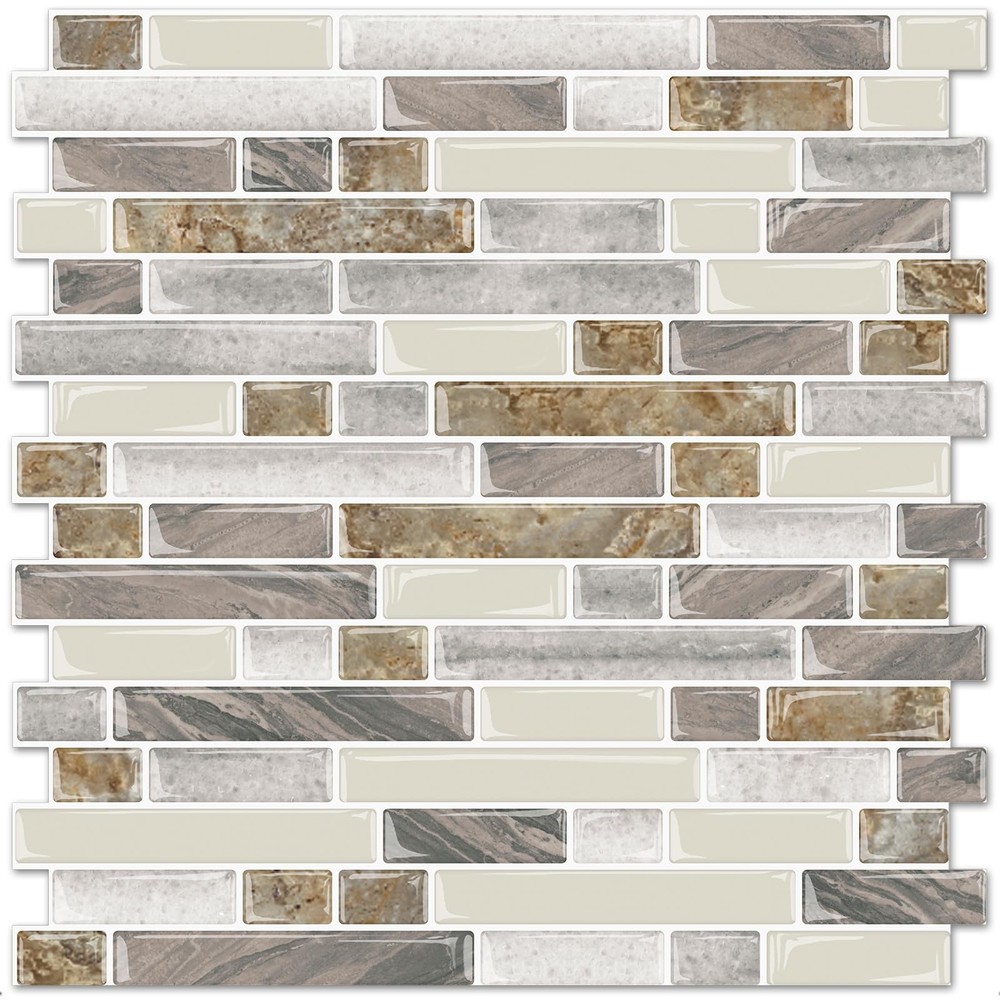 Peel and Stick Tile Backsplash for Kitchen, 12”×12”Stick on Backsplash, Self ...