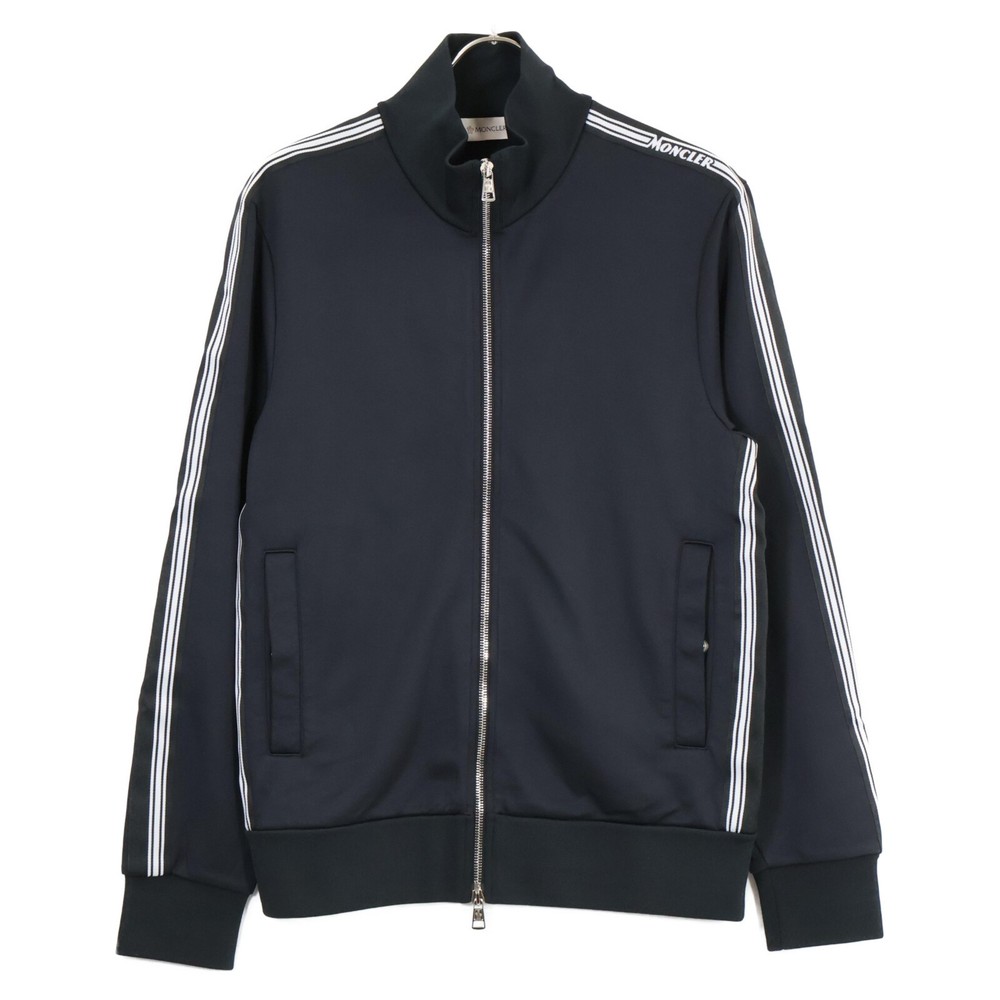 MONCLER MAGLIA CARDIGAN Sideline Truck Jacket in Black