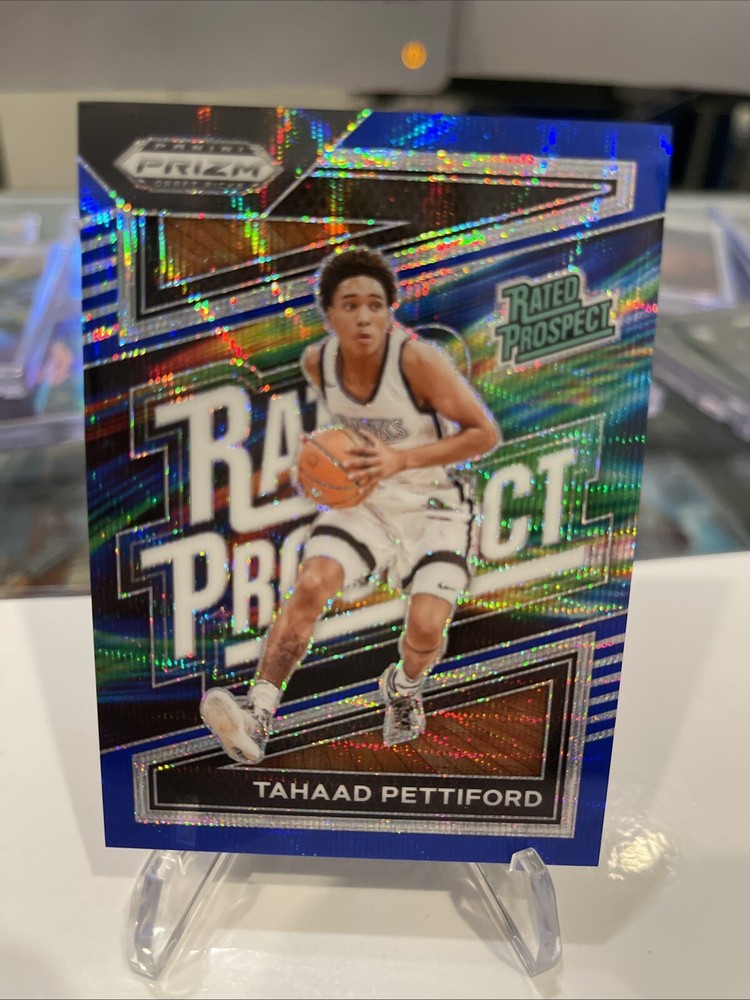 TAHAAD PETTIFORD 2024 Prizm Draft Picks BLUE WAVE #/249 Rated Prospect 🔥