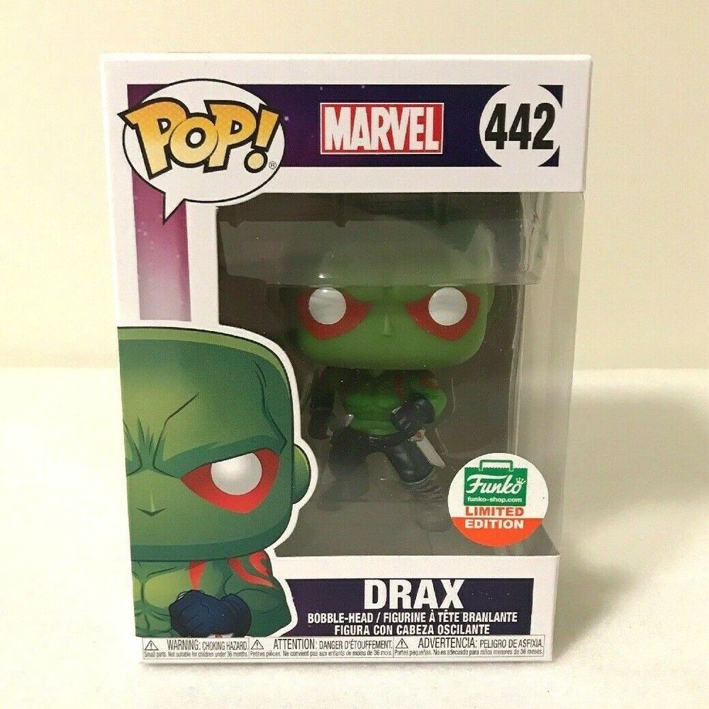 Funko Pop Drax #442 Guardians Cyber Monday Shop Exclusive Marvel Limited Edition-image