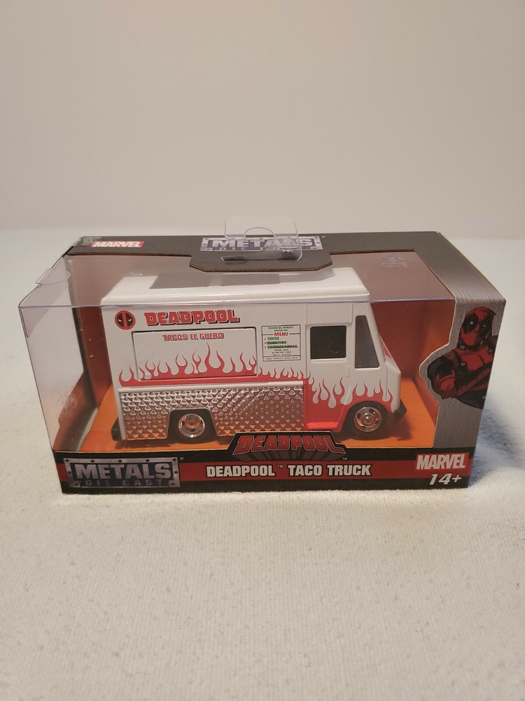 Jada Toys Deadpool Taco Truck Metals Die-Cast Collectible Toy Vehicle 1/32 New