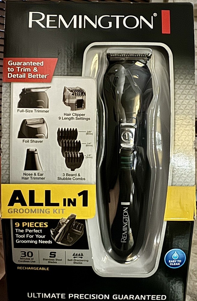 REMINGTON ALL-IN-1 ULTIMATE PRECISION TRIMMER & SHAVER Nose Ear Hair Beard New