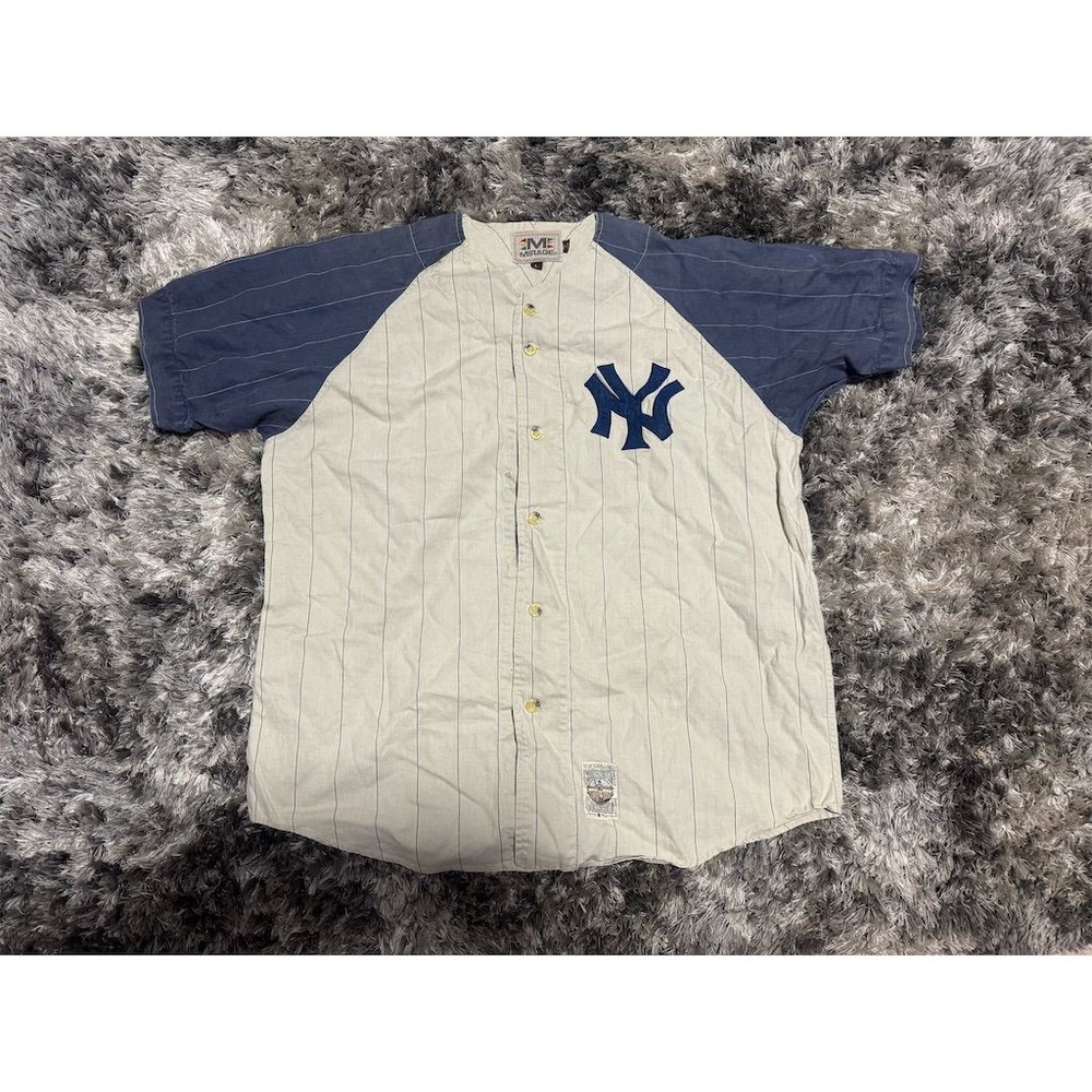 Vintage New York Yankees Mickey Mantle Jersey Blue Size L Unisex Adult