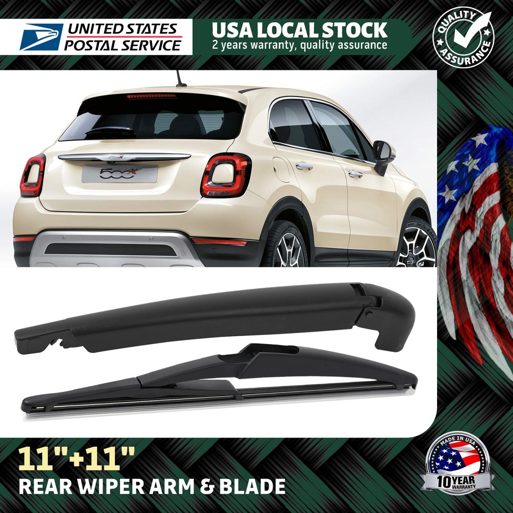 Fiat 500 2012-2019 Direct-Connect Rear Windshield Wiper Blades & Arm - Durable