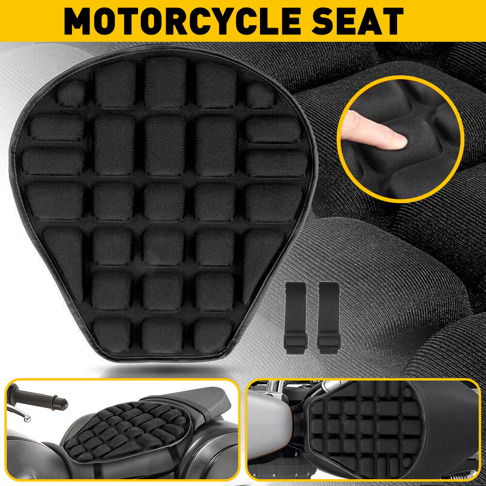 Rider Passenger Seat Cushion Seat Cover Seat Pad For Harley Touring Black