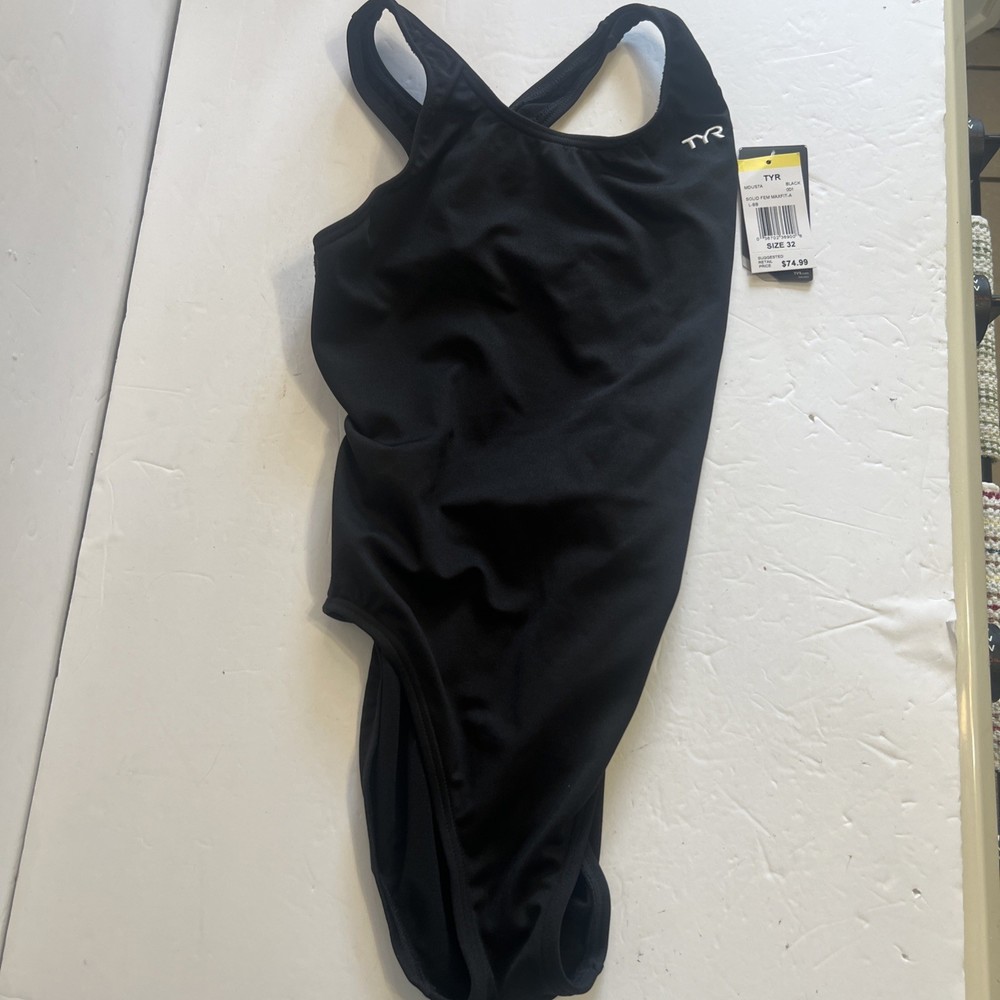 TYR Women's Durafast Elite Maxfit Swimsuit Black 32