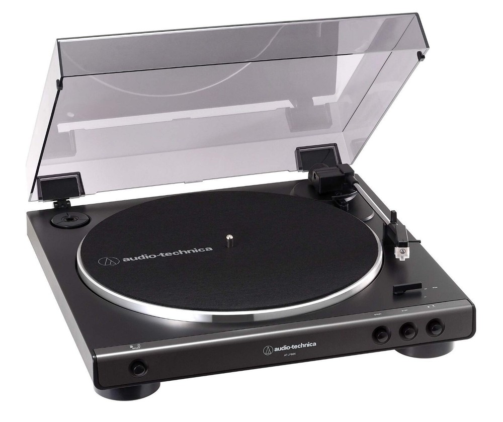 Audio-Technica AT-LP60X Automatic Belt-Drive Turntable in Black