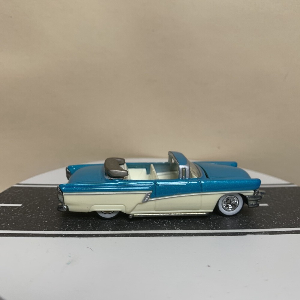 CUSTOM Hot Wheels Ultra Hots ‘56 Merc Mercury Convertible Blue/White Two-Tone NM