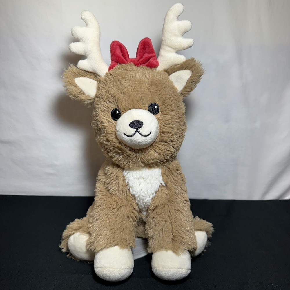 Warmies Christmas Reindeer Weighted Microwavable Heating Pad Stuffed Plush