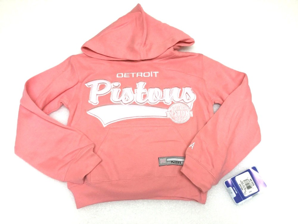 Detroit Pistons NBA Youth Girls Graphic Cotton Pullover Hoodie Sweatshirt