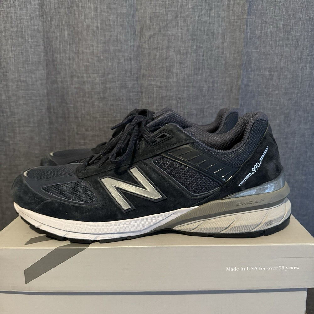 New Balance 990v5 Navy 2019 Shoes Men’s Size 13 D Standard Made In USA M990NV5