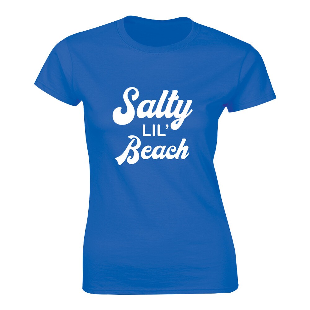 Salty Lil' Beach - Funny Aloha Ocean Summer Vacation Women's T-shirt Vacay Tee
