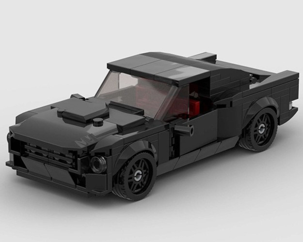 Custom MOC Lego Classic Ford Mustang Fastback GT350 289 Piece Building Brick Car