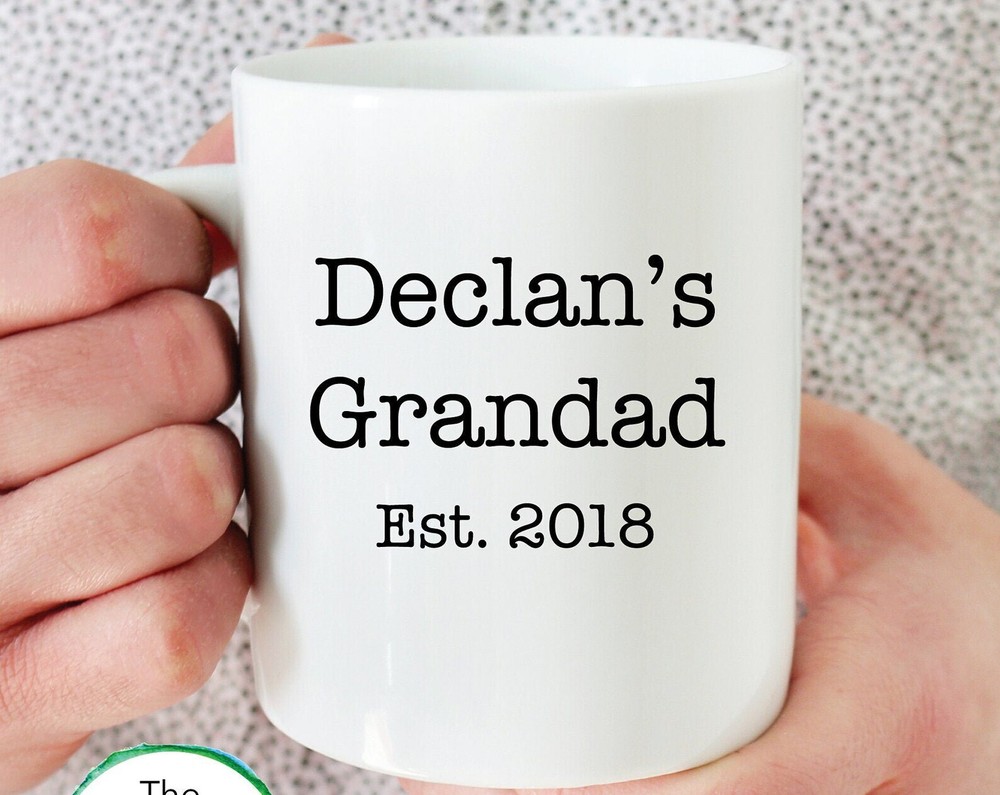 Grandad Est Mug For New Grandfather Father's Day Mug First Father's Day Gift For