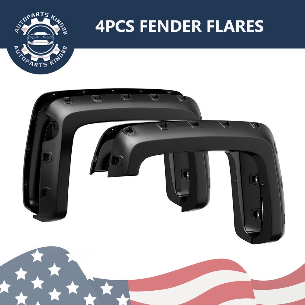 Fender Flares Pocket Rivet for 2014-2018 Chevy Silverado 1500 Flexible 4Pcs
