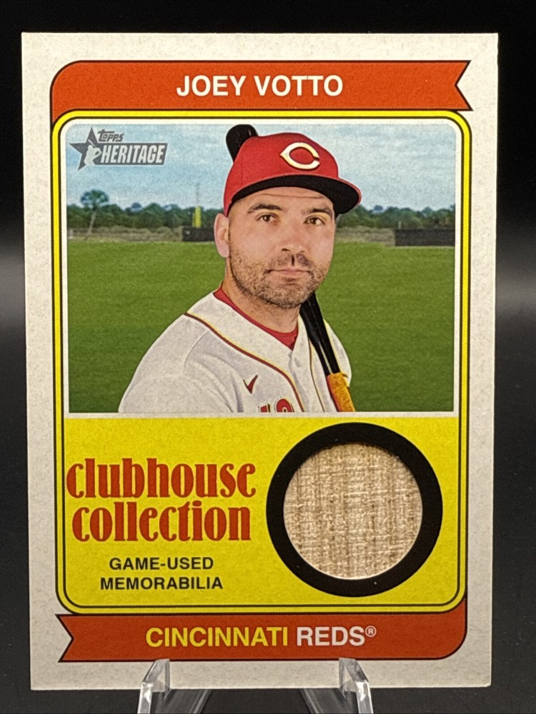 Joey Votto 2023 Topps Heritage Clubhouse Game Used Relic #CCR-JVO