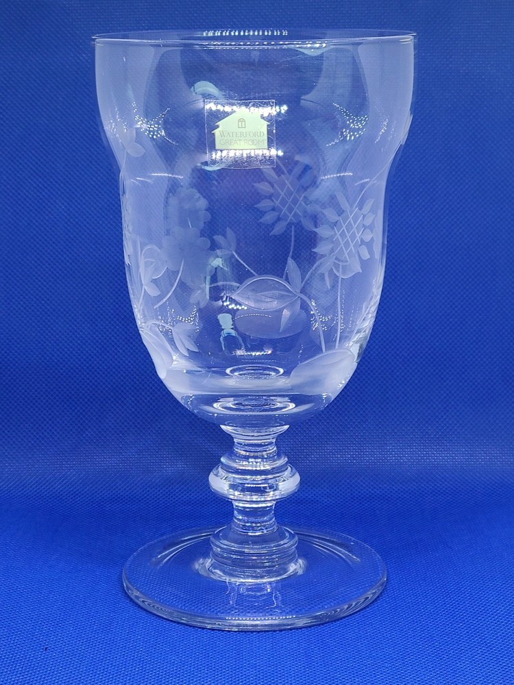 Waterford Great Room Crystal Chamomile Etched 4 Pc 7 1/4