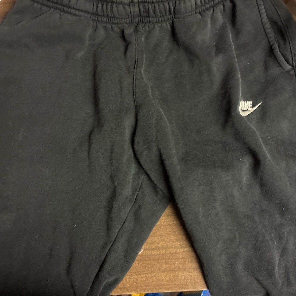Nike Sweatpants Mens large Black Fleece Joggers  Logo