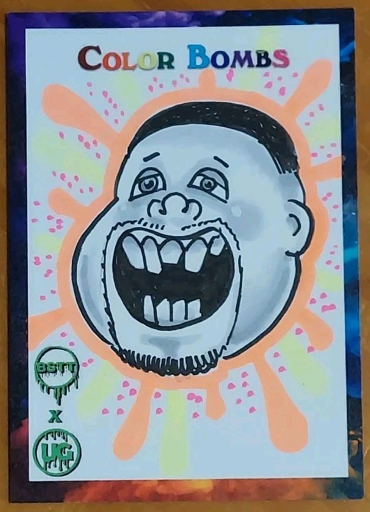 2025 Garbage Pail Kids Color Bombs Bootleg Deez Nuts Sketch Rich Rios 1/1