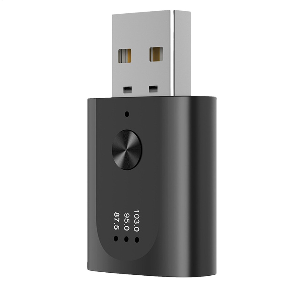 Bluetooth 5.3 Wireless Car FM Adapter for Hands-Free Calling & Music Streaming