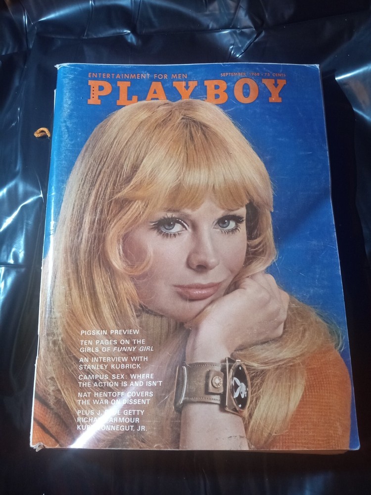 PLAYBOY MAGAZINE SEPTEMBER 1968, DRU HART, J PAUL GETTY,  Vargas Girl  VGC