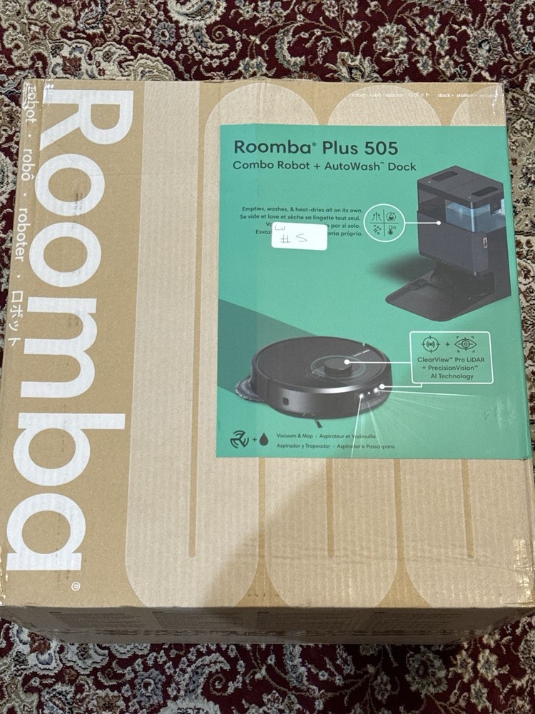 iRobot Roomba Plus 505 Combo Vacuum & Mop with Auto Wash Dock, Light Use