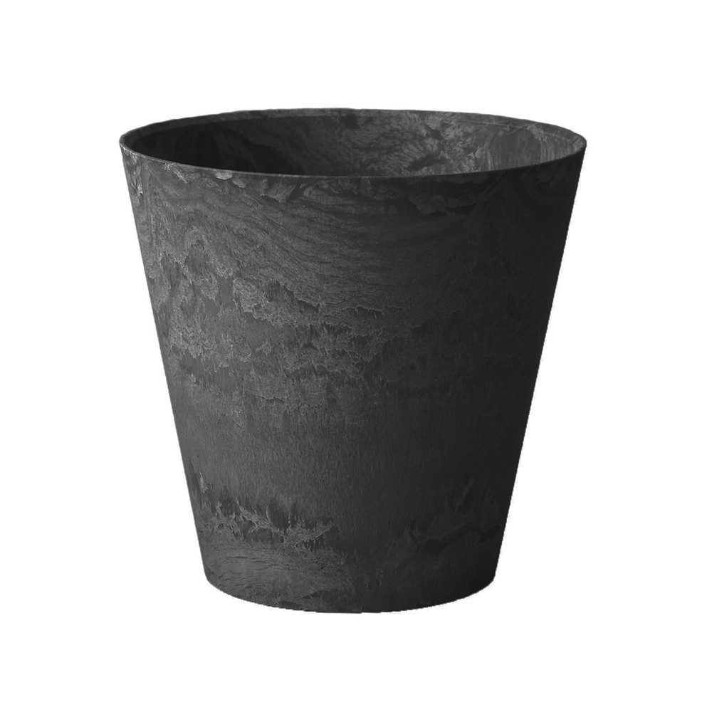 Napa Round Planter, Black, 6