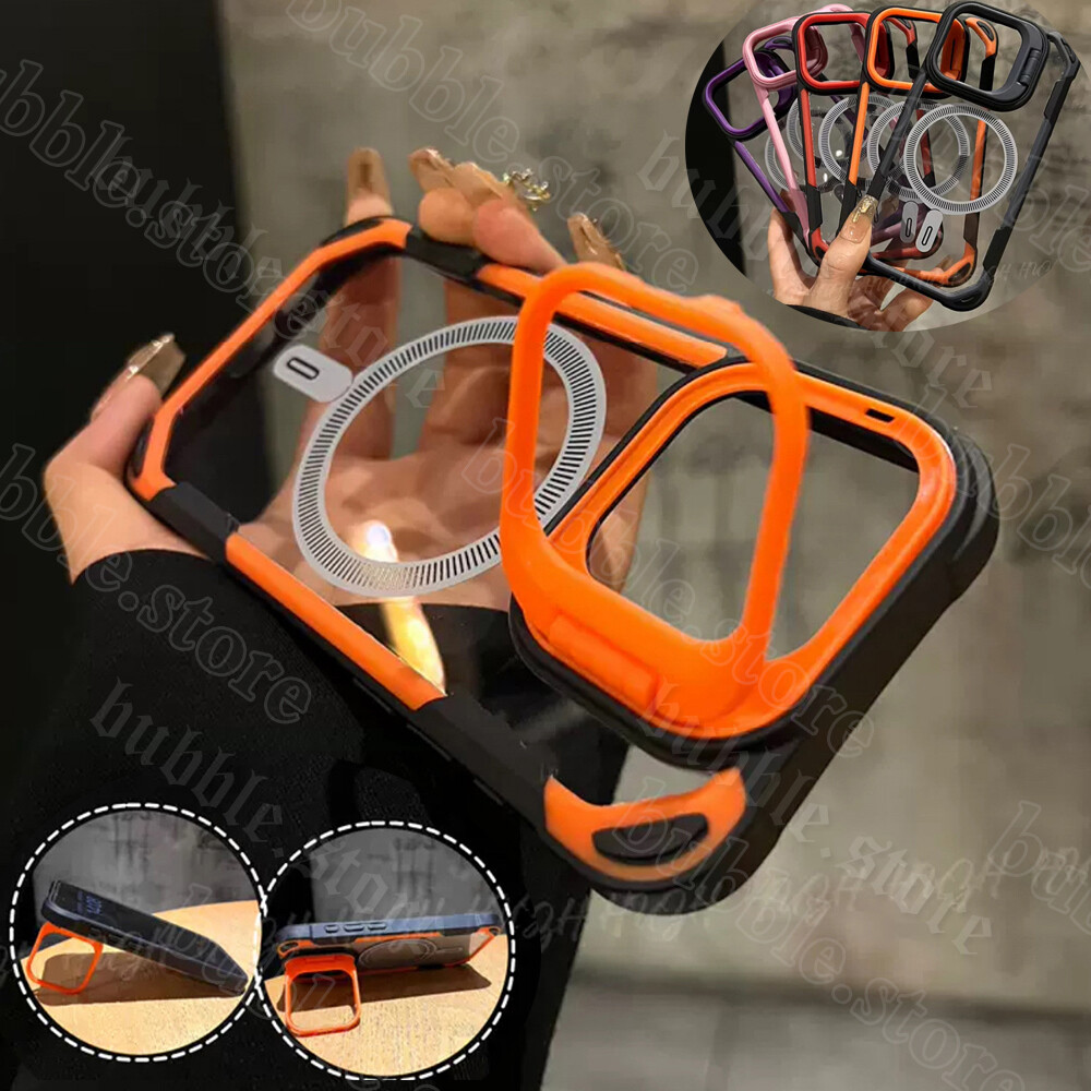 Funda protectora de lujo Para iPhone 16 15 Pro Max 14 13 12 XR Cover Con soporte