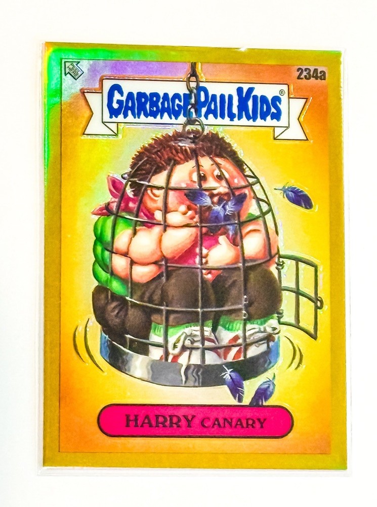 2023 Garbage Pail Kids Harry Canary Gold Refractor #234a /50 Chrome GPK