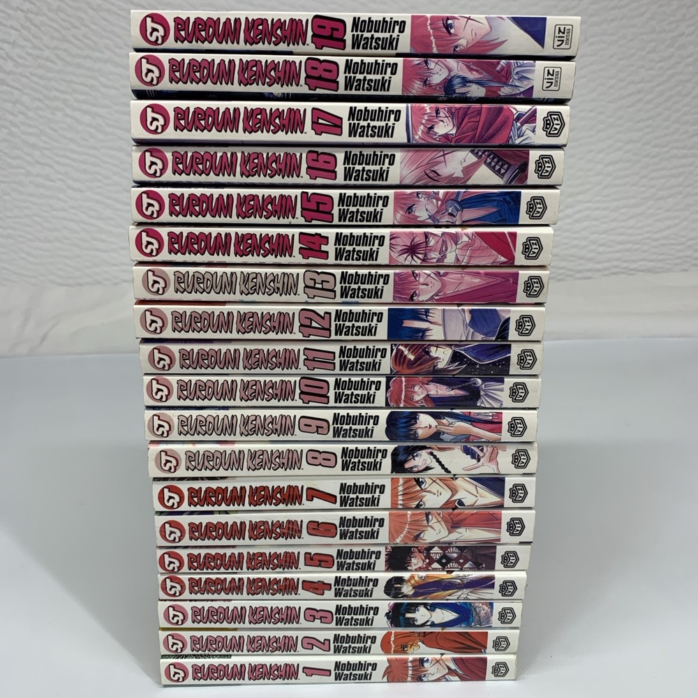 Rurouni Kenshin English Manga Incomplete Set Volumes 1-19 Nobuhiro Watsuki