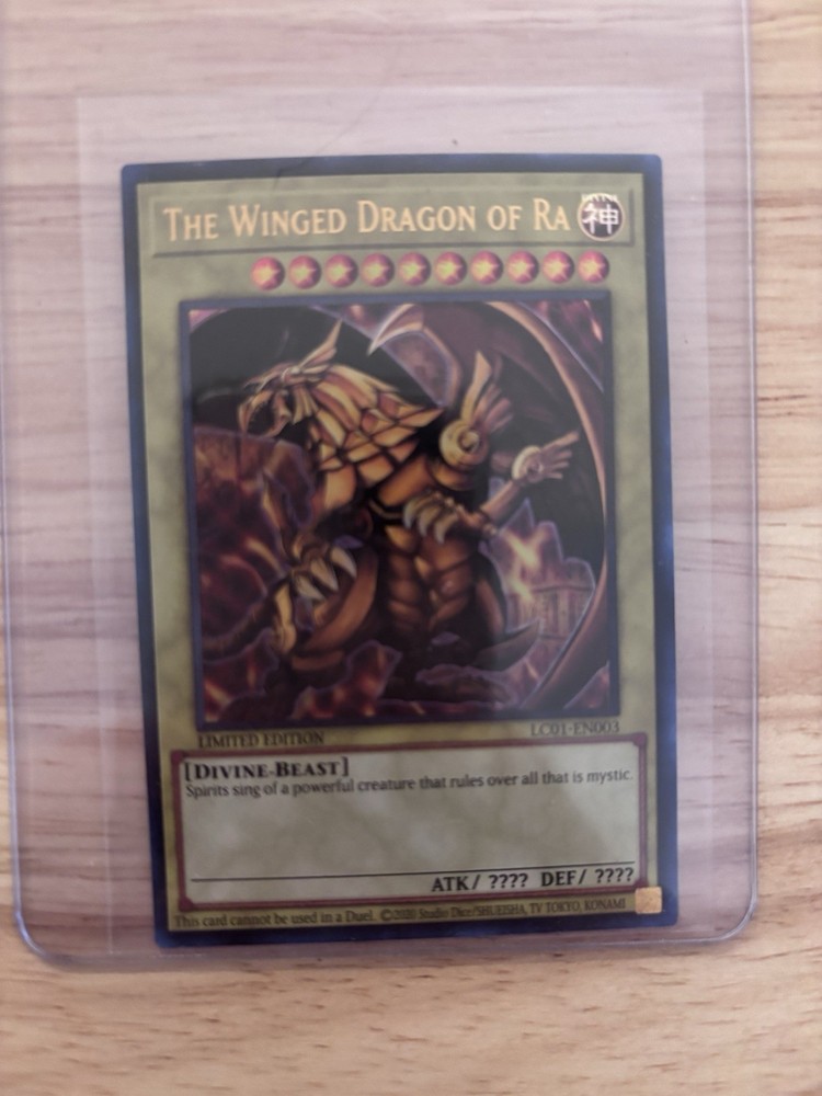 Winged Dragon of Ra LC01-EN003 YuGiOh Legendary Collection Limited Edition Card