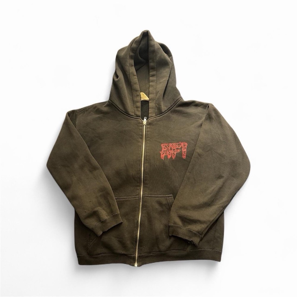 Vintage 2002 AFI Goodbyes Band Zip Up Hoodie Men's Size Medium Y2K
