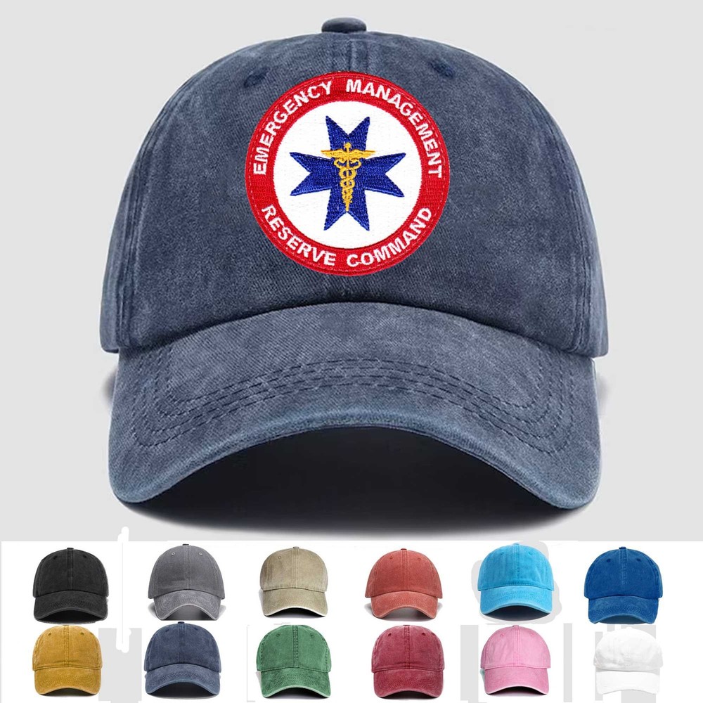 Custom Embroidered Hat Emergency Management Reserve Command Civilian, Gift Idea
