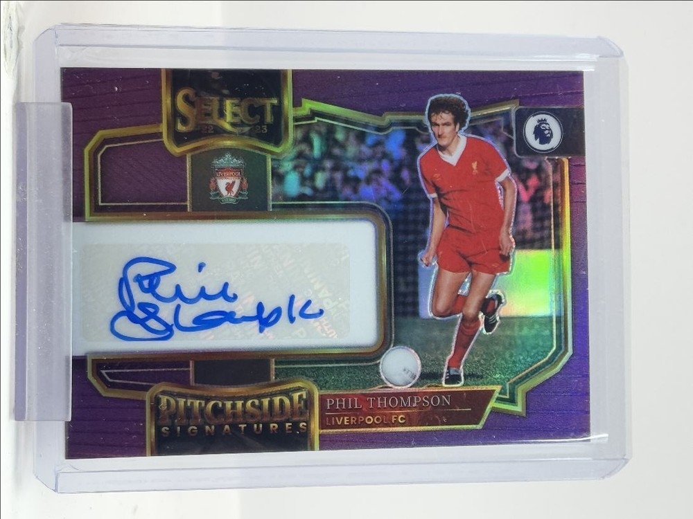 PHIL THOMPSON 2022 SELECT PREMIER PITCHSIDE PURPLE PRIZM AUTO /49 Q0902