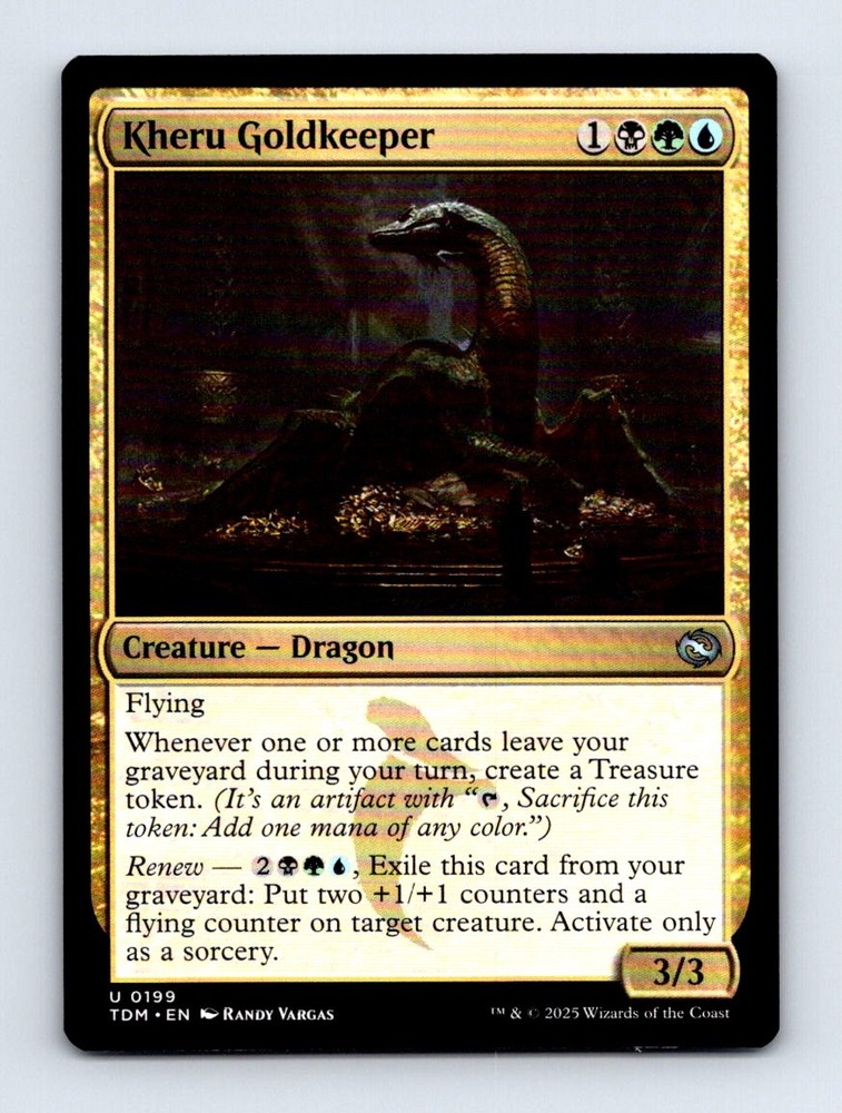 2025 Tarkir Dragonstorm TDM Kheru Goldkeeper Uncommon MTG Card
